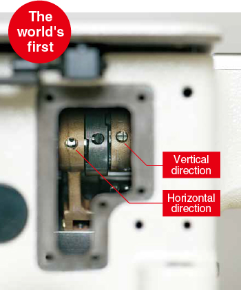 Thanks to the new feed mechanism, many different types of sewing are achieved
