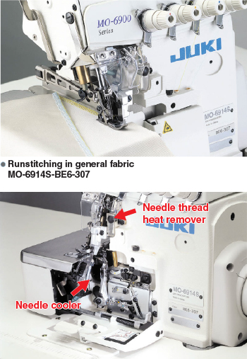 The machine ensures both beautiful and upgraded seam quality at higher speeds