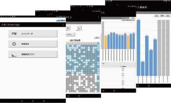 JUKI Smart APP allows you to send and confirm various data